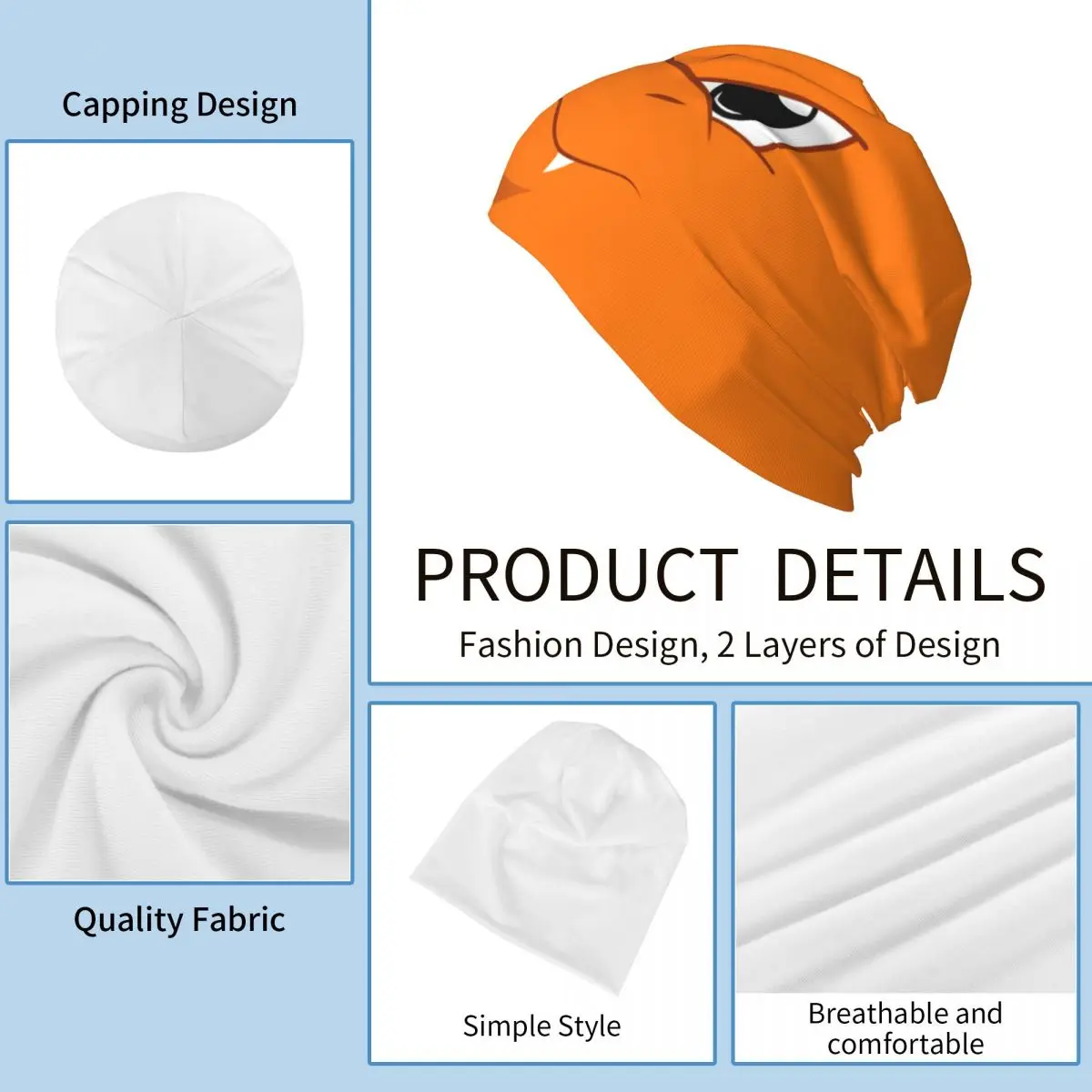 Gorro de punto holgado Pokemoned para mujer y hombre, gorro de otoño e invierno, gorros cálidos y acogedores, gorro