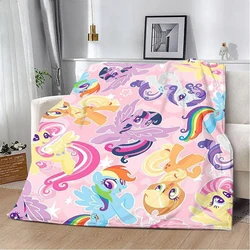 Cartoon My Little Pony-y Coperta stampata Coperte da picnic Coperta calda Coperta morbida e confortevole Regalo di compleanno per viaggi a casa