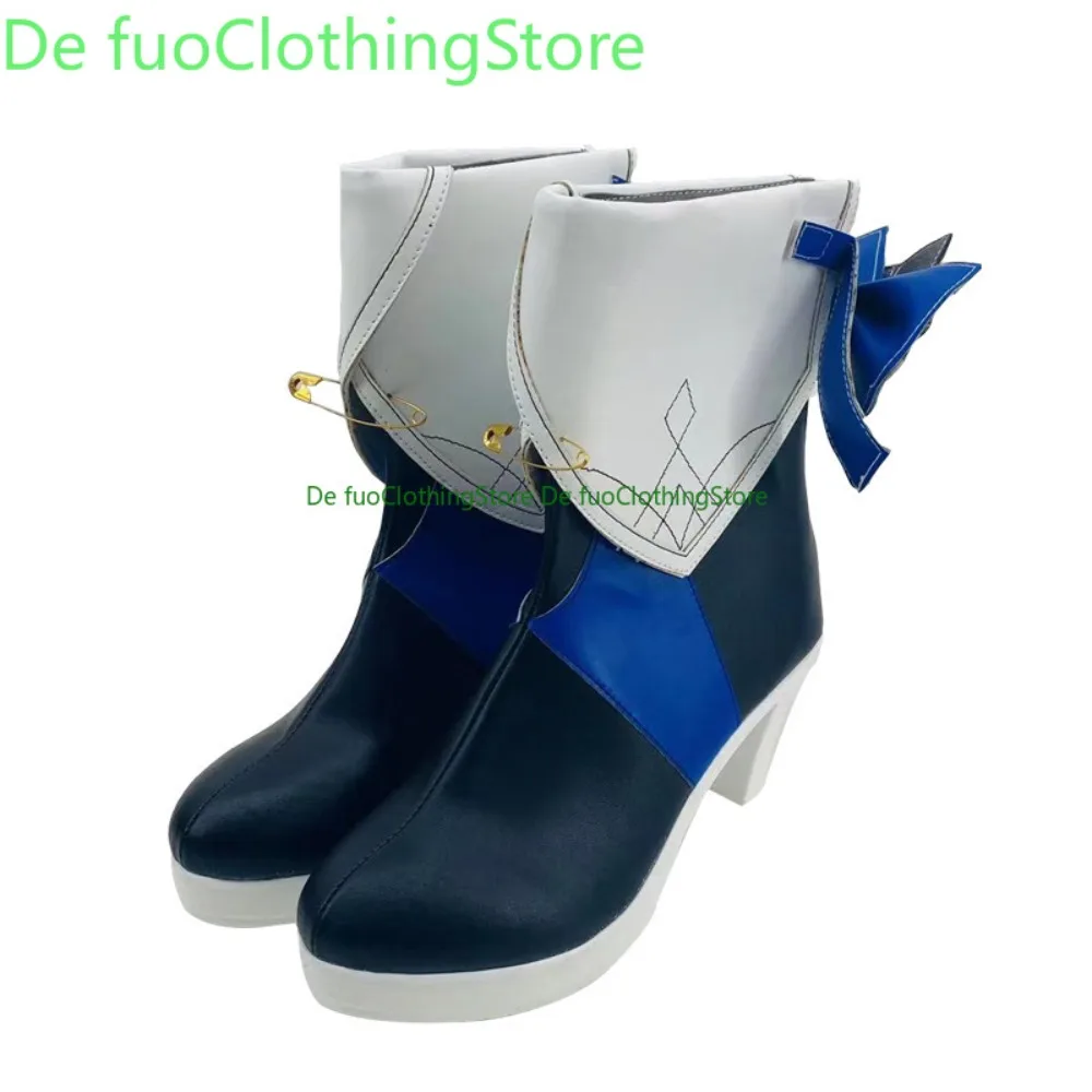 DefuoClothing Honkai: Star Rail Herta Cosplay Schoenen Anime Laarzen Anime Spel Rollenspel Schoenen En Laarzen Halloween Party