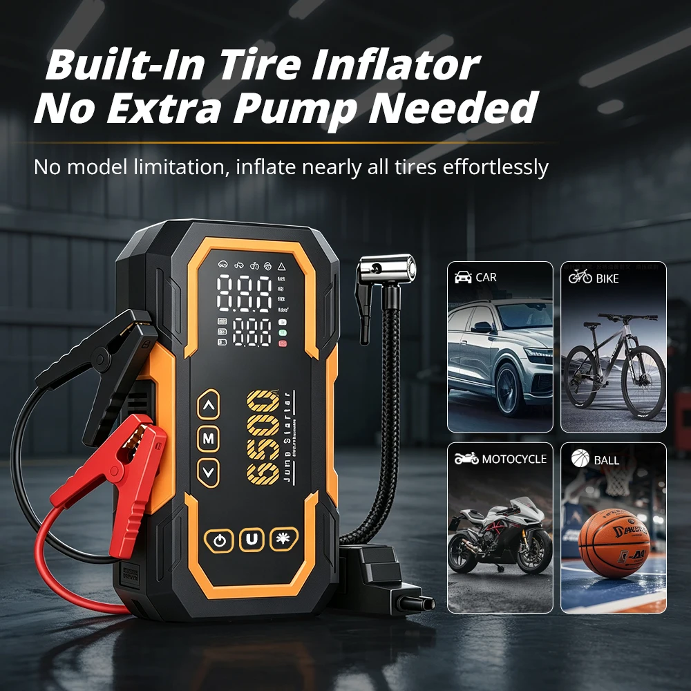 6500A Car Battery Starter–12V - Solar Jump Starter Power Bank recension och pris