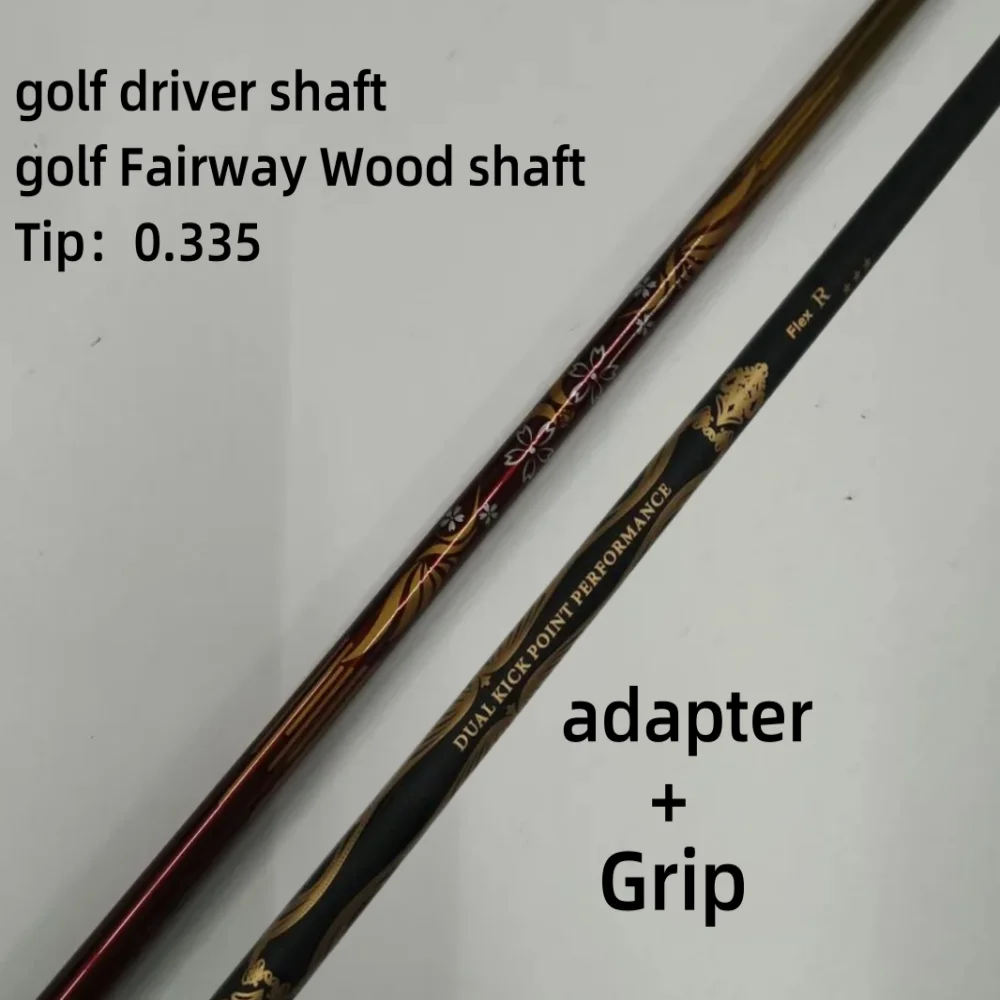 

Golf driver and wooden shaft 3star black / rose gold 50R/ 50SR/ 50S graphite shaft free assembly sleeve and grip