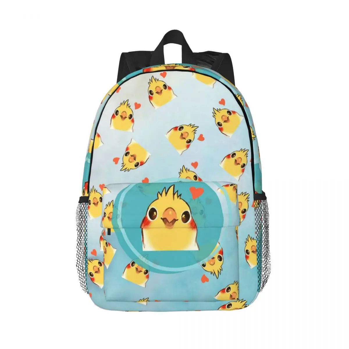 Birds Cockatiel Budgie Parrot Backpack Daypack Large Capacity Boys Girls BookBag Shoulder Bags for Men Women Children School Bag