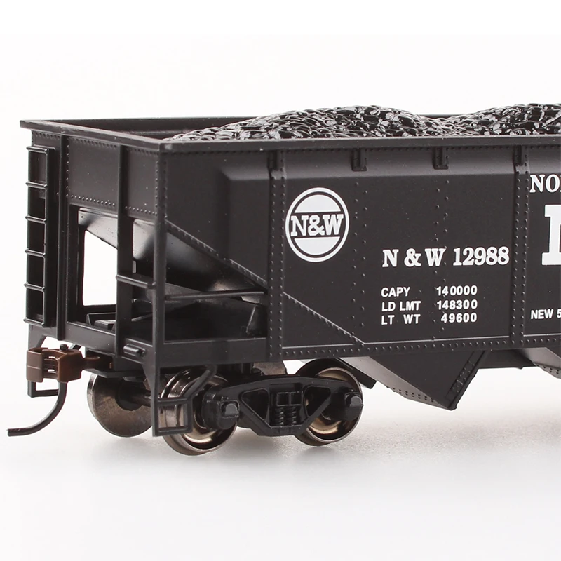 BACHMANN Train Model HO1/87 American Series Simulated Metal Wheels 40 Feet Four Discharge Port Coal Funnel Car