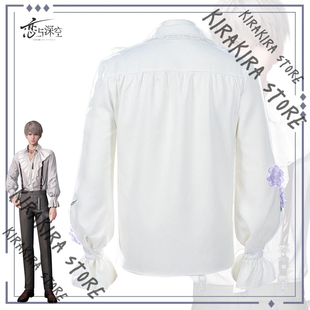 Xavier الملابس تأثيري الدعائم زي قلادة المعلقات الحب والمساحة العميقة Hallowmas قميص الكرتون المناسب ملابس غريبة