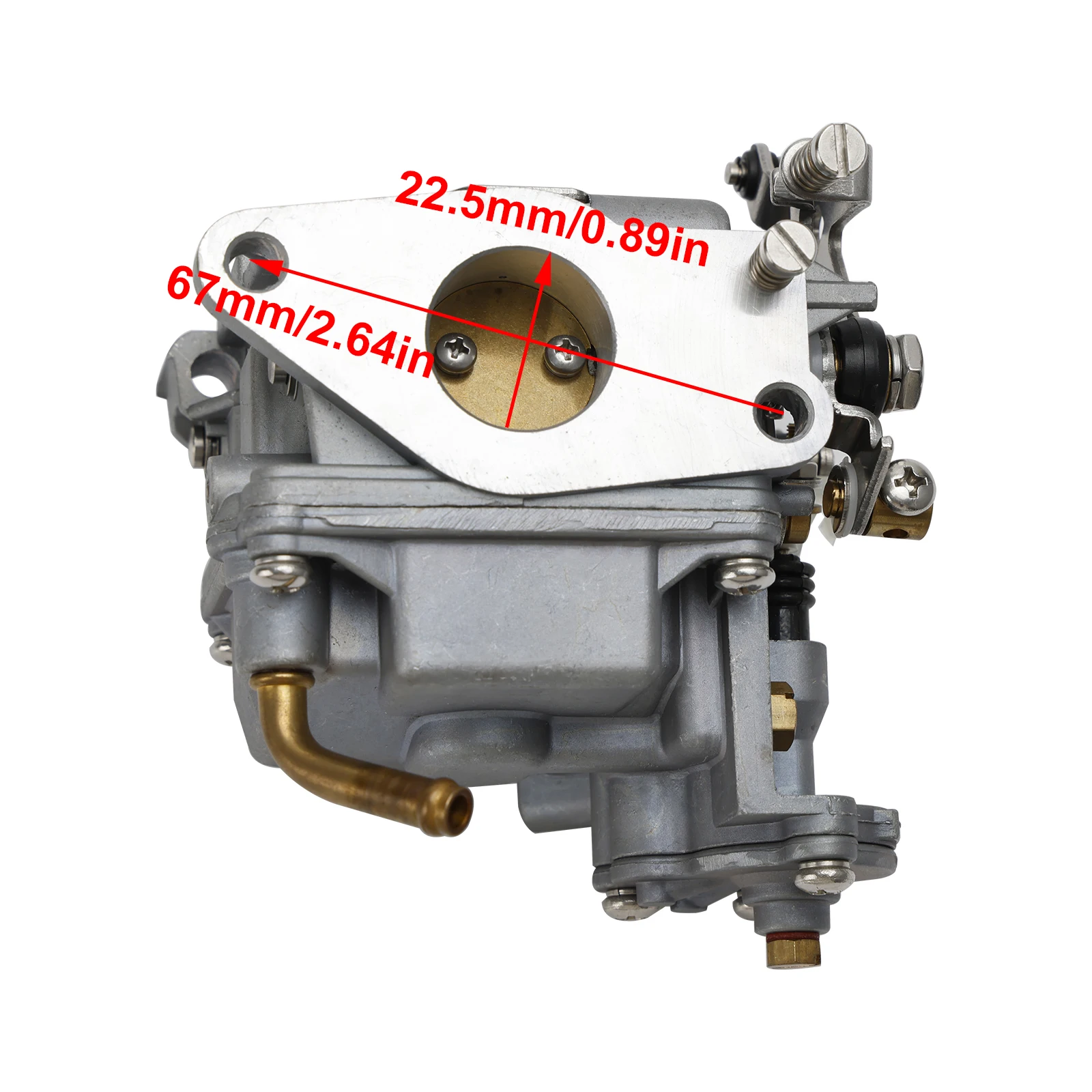 Topteng Carburetor Carb fit for Tohatsu Mercury 4 Stroke 9.8HP Outboard 3DP-03100-2