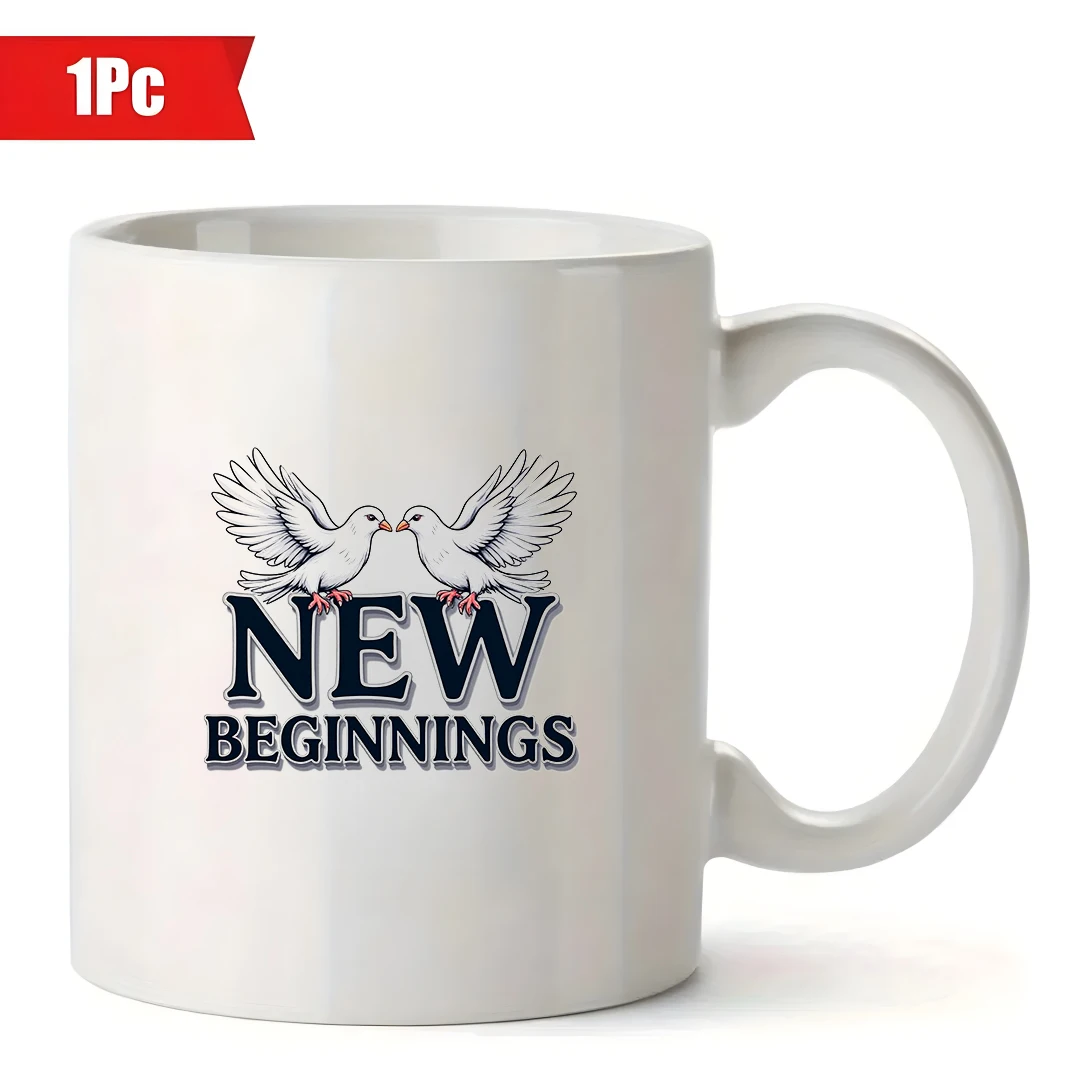 كوب 11 أونصة + كوب حمامة السلام بداية جديدة + كوب مشروبات باردة وساخنة للأطفال - هدية عيد الميلاد للعائلة والمكتب #2