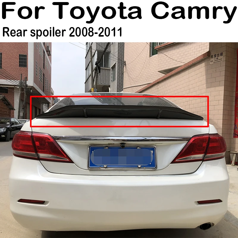 For 2008 2009 2010 2011 Toyota Camry R Style Car Rear Trunk Lid Boot Car Spoiler Wings Tuning Exterior Accessories