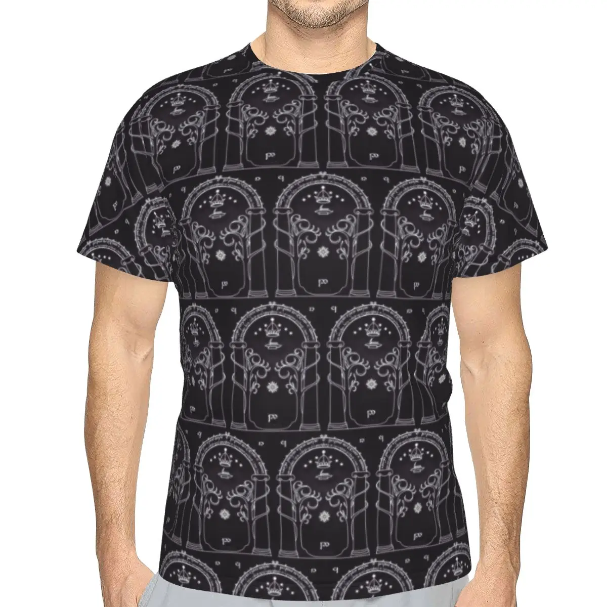 L-Lord Of The Ring 100% Cotton T-Shirt Men'sFunny T Shirts Men Crew Neck Short Sleeve