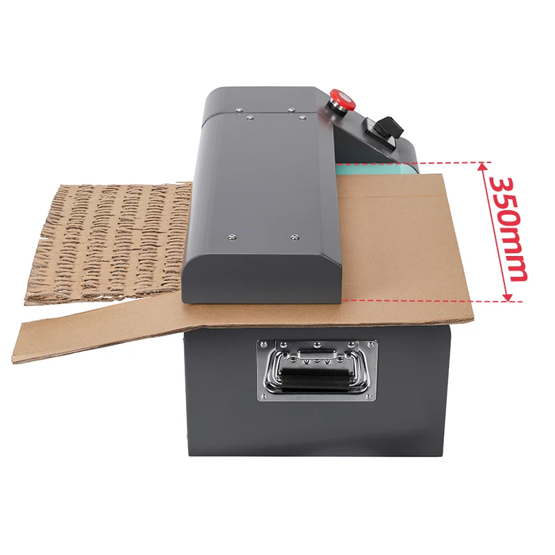 350mm Recyclable Cardboard Carton Shredder Packaging Expanding Waste Paper Cutting Machine With Gear Core Components