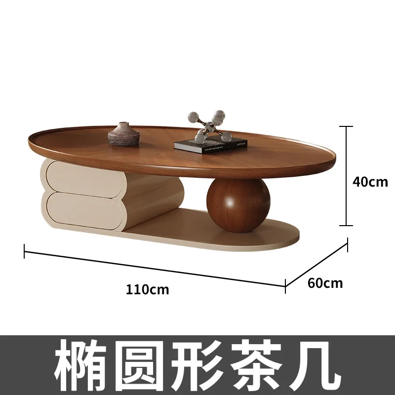 Retro Modern Minimalist Nordic Coffee Tables Trendy Creamy Light Luxury Style Sides Table Living Room Mesa Auxiliar Furniture