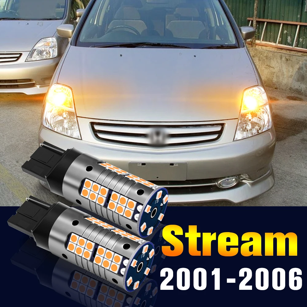 

2pcs LED Turn Signal Light Bulb Turning Lamp For Honda Stream 2001-2006 2002 2003 2004 2005 Accessories