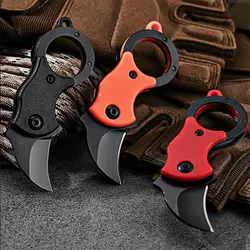 Outdoor Pocket Knife Portable EDC Key Knife  Paw Knife Case Opener Knife Necklace Carry-on Portable Mini Pocket Knife