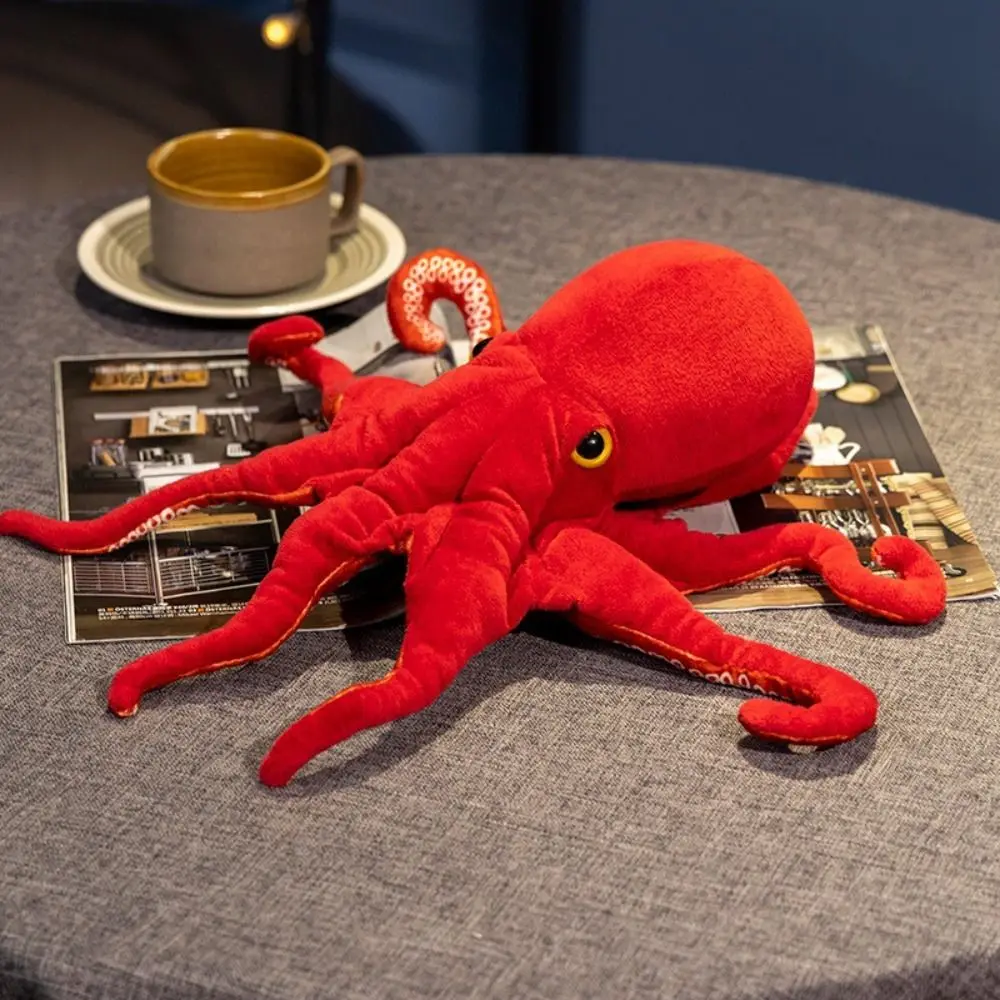 

For Friends Sea Animal Octopus Plush Toy Simulation 40cm75cm Red Octopus Dolls Lifelike Realistic Stuffed Octopus Home Decor