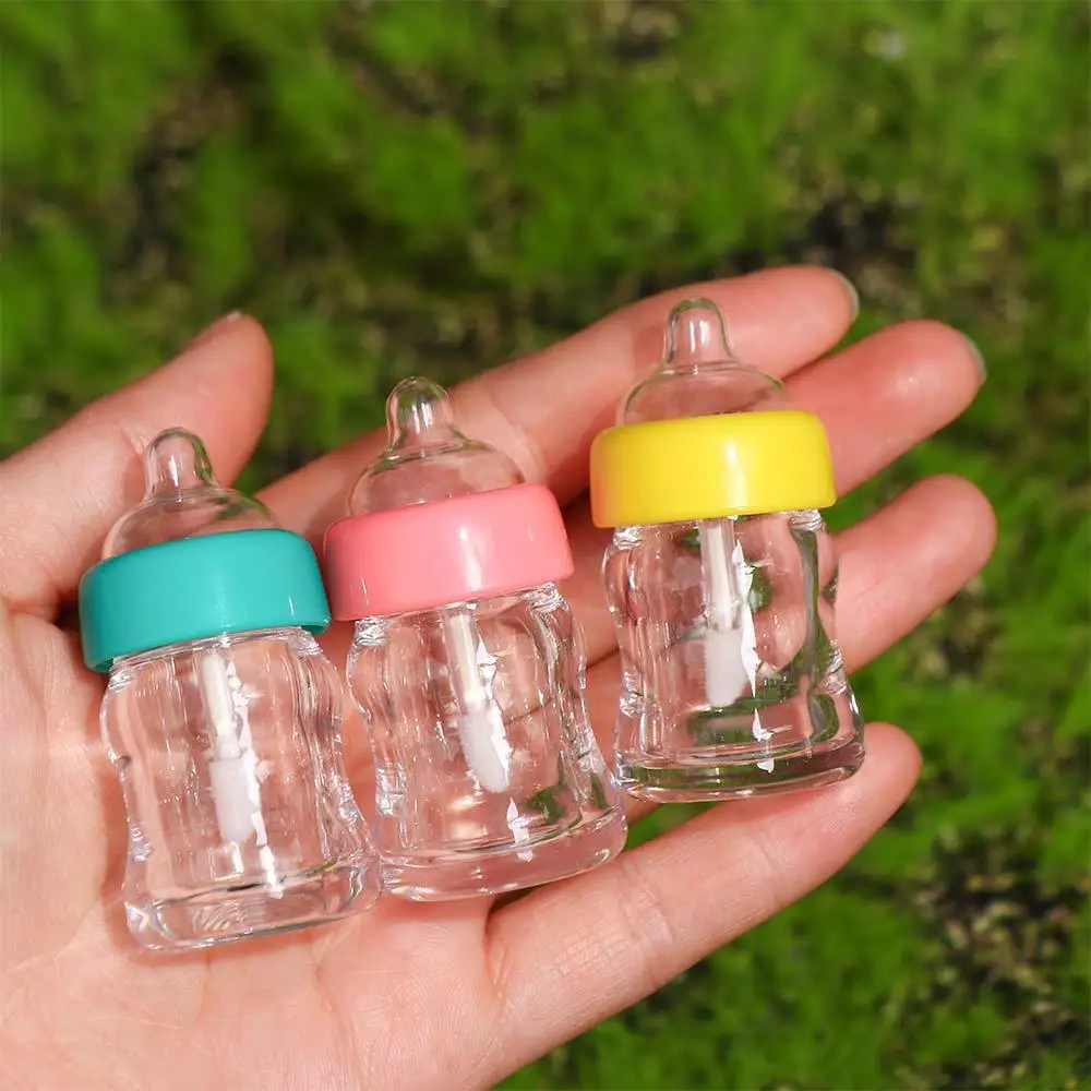 7ML Empty Lip Gloss Tubes Milk Bottle Shape DIY Lip Balm Bottle Plastic Lipstick Cosmetic Packing Containers