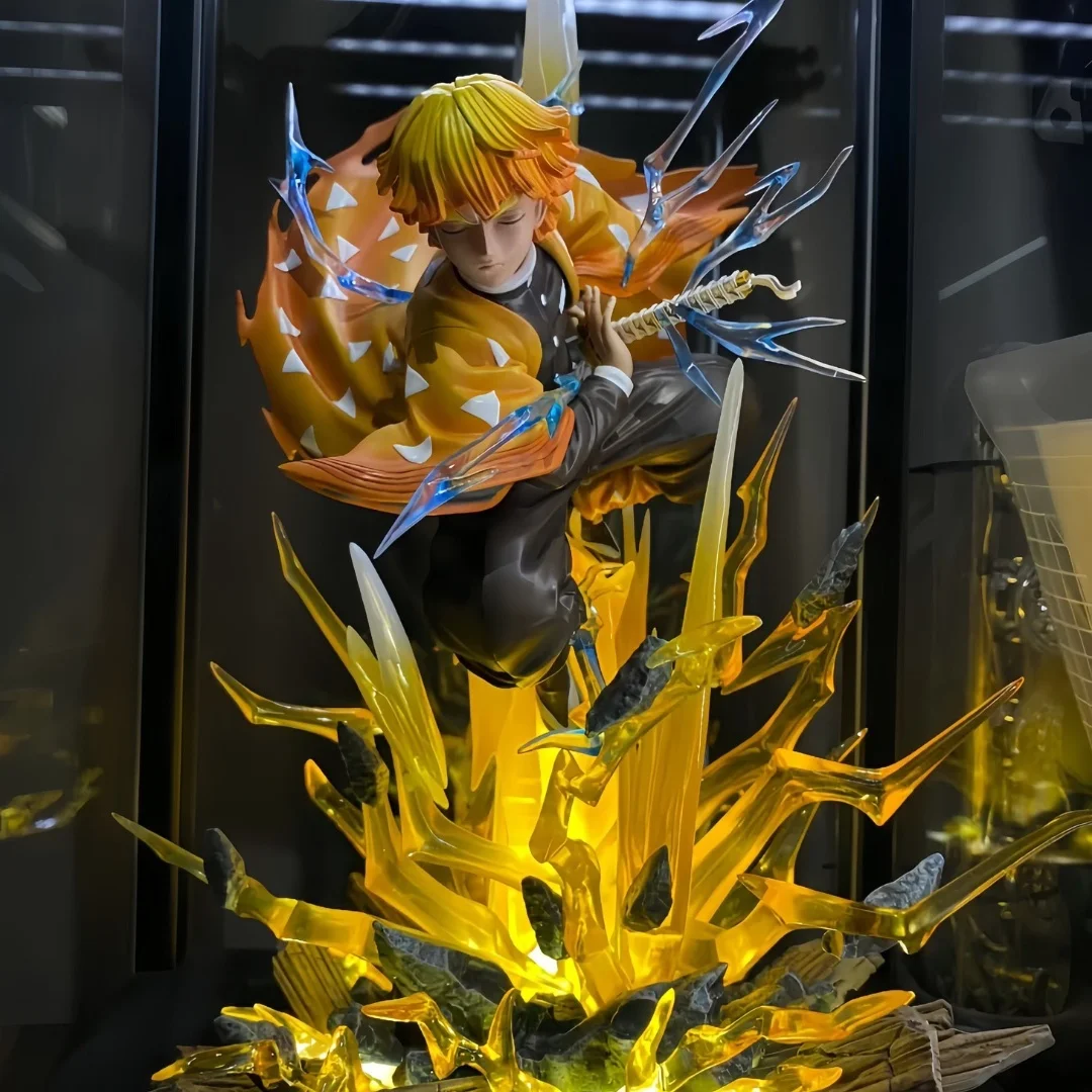 

Demon Slayer Agatsuma Zenitsu A Flash Of Lightning Double-headed Eagle Luminescent Boxed Model By Hand Original Christmas Gift