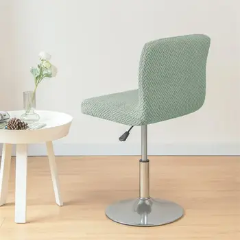 Žakárový potah na barovou židli s krátkým opěradlem, potahy na barové židle, potahy na sedadla, hotelové bankety, jídelní židle, malé velikosti, jednobarevný 10 nejlepší prodej chrániče nohou barových židlí Home Depot - №1