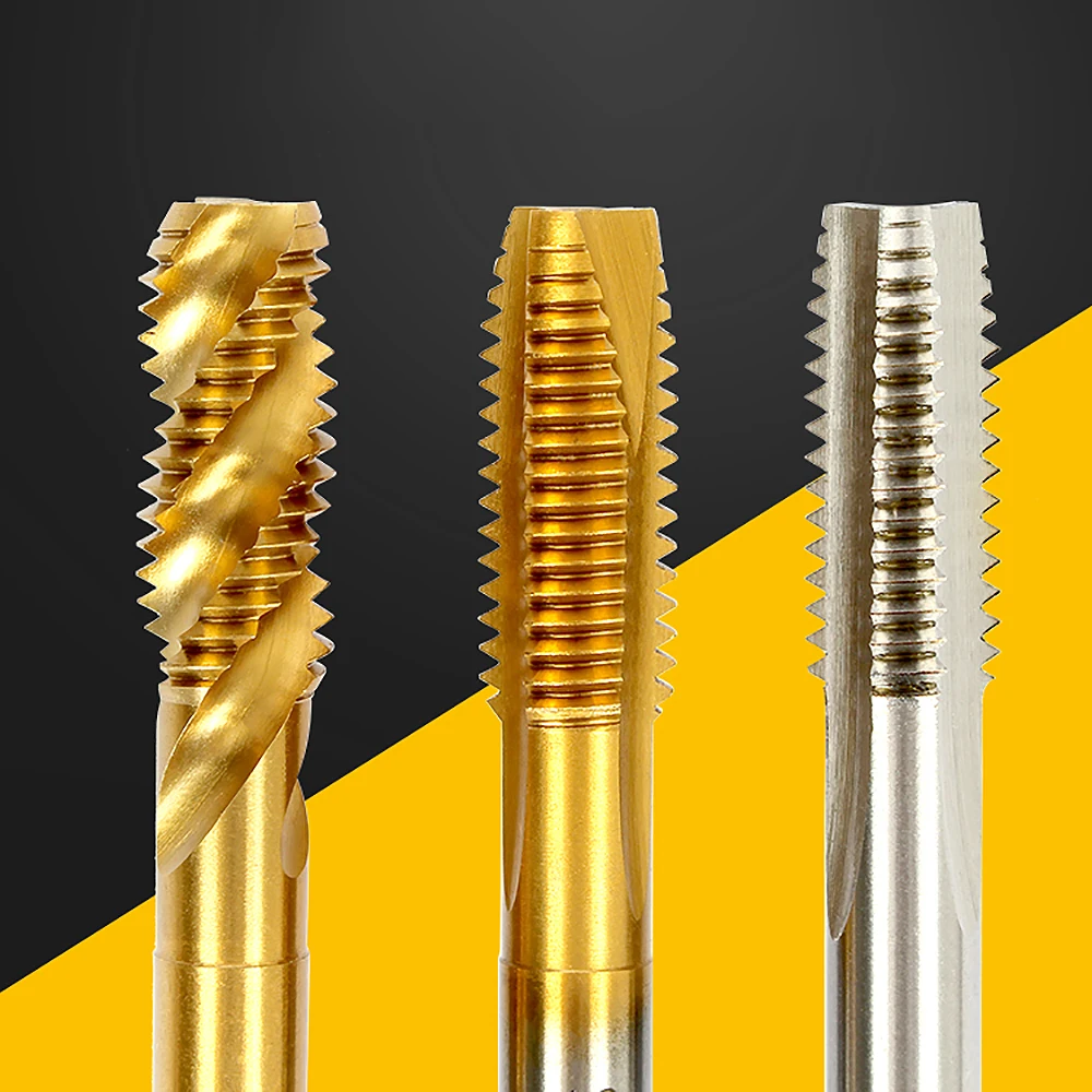 1Pcs Right Hand Thread Tap HSS Tip Plug Tap Metric Screw Tap Drill Thread Tool M2 M2.5 M3 M4 M5 M6 M8 M10 M12 Hand Tools