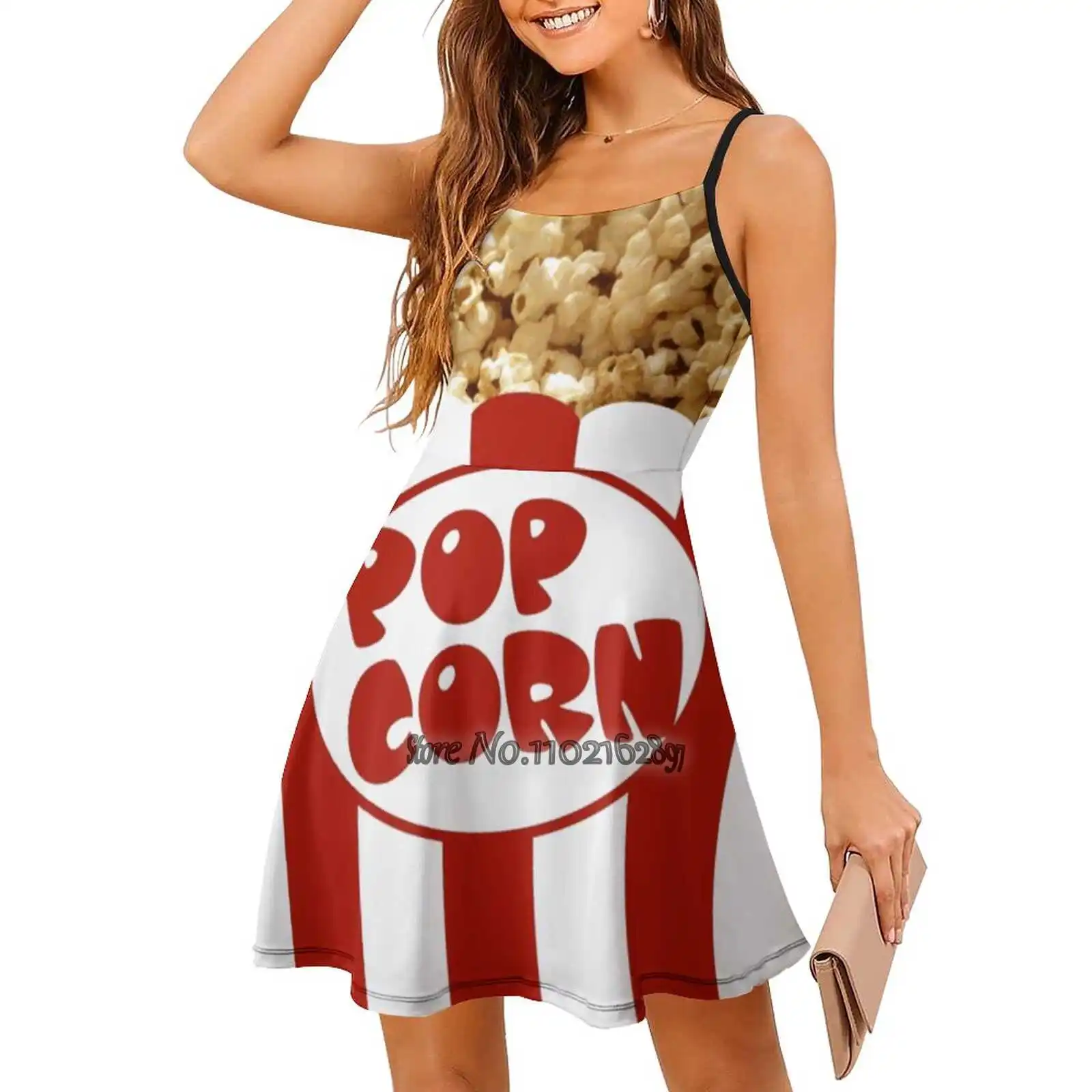 Popcorn V-Neck Short Sleeve Dress A-Line Skirt Women\'S Clothing Office Lady Elegant Skirt Popcorn Skirt Dress For Women