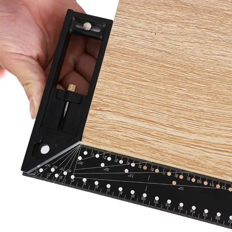 

37MB 12" Combination Frame Square 30-90 Degree Square for Woodworking