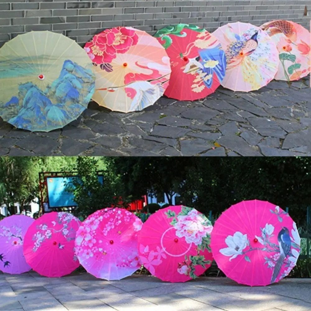 

New Chinese Antique Style Oiled Paper Umbrella 56cm 10 Colors Decorative Umbrella Decorate Umbrella Dance Performance
