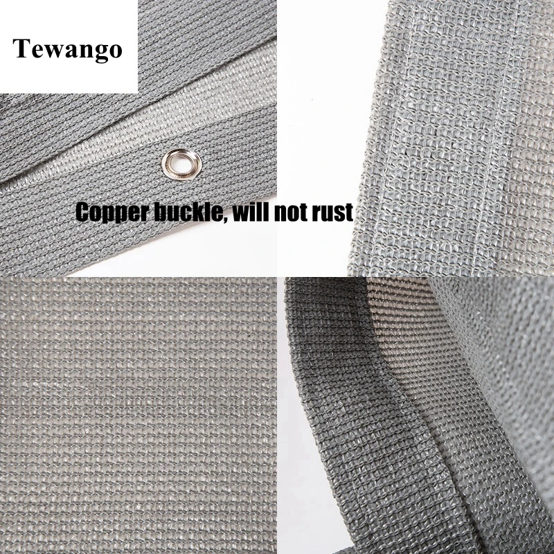 Hi-quality Gray Anti-UV HDPE Sunshade Net Garden Sunscreen Sunblock Shade Cloth Car Cover Greenhouse Succulent Plant Shading Net