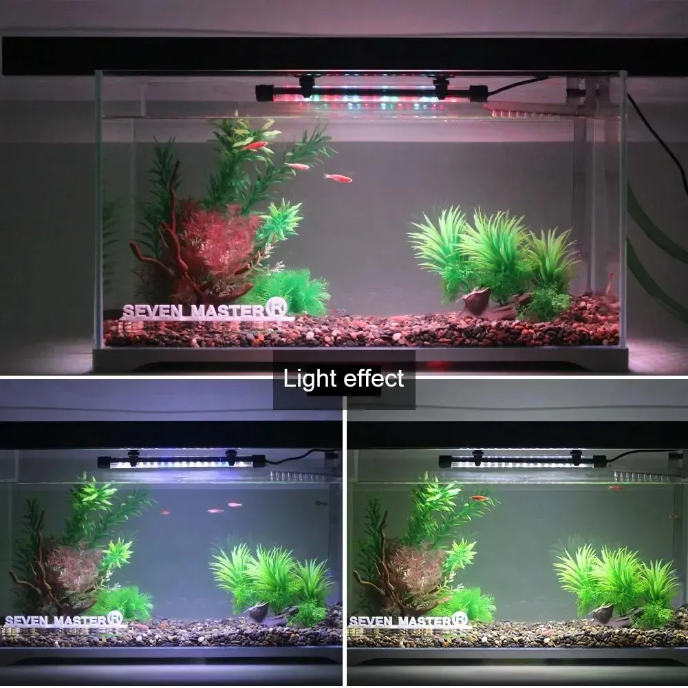 90-260V Aquarium Light LED Waterproof Fish Tank Clip Light Underwater Decor Lighting Submersible Lamp Plant Grow Lamp 18-58CM