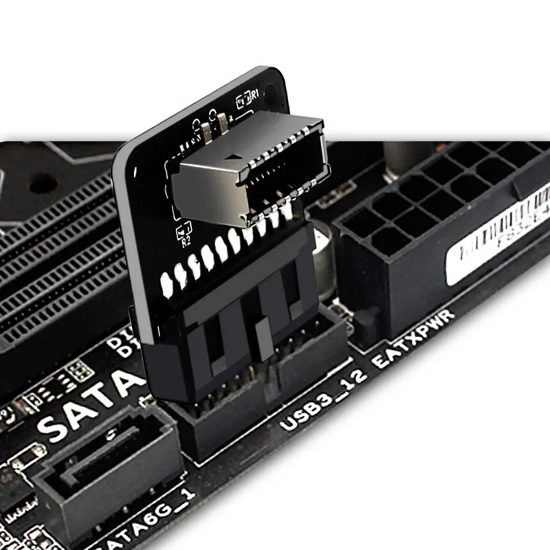 

Материнская плата USB30 19P20P к TYPEE, 90-градусный адаптер, передний разъем типа C, порт, аксессуары для настольных компьютеров