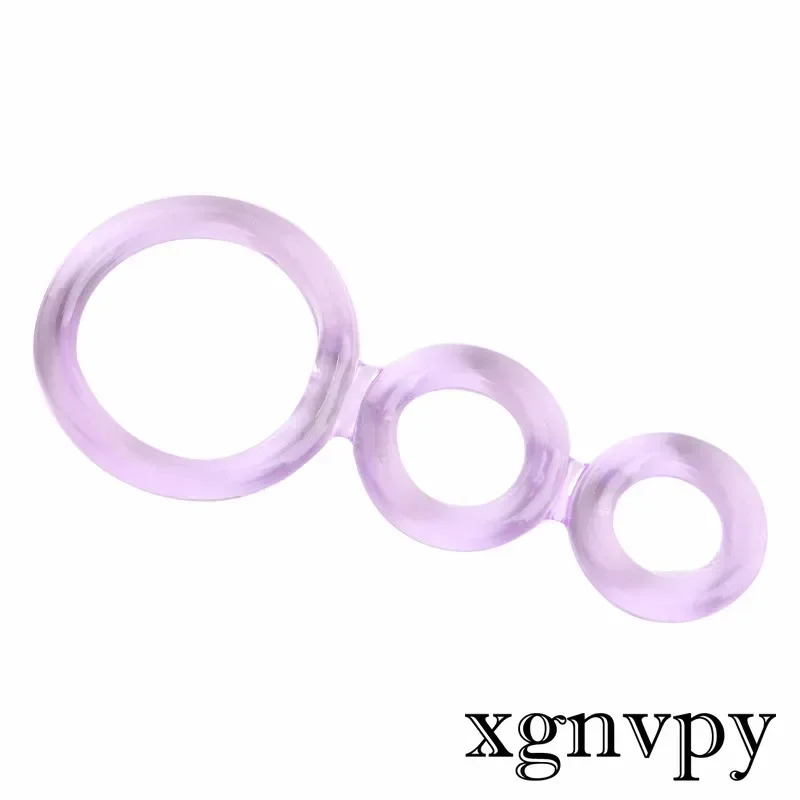 Xgnvpy-Anel de Tempo Três em Linha Masculina, Anel de Casal, Anel Masculino, Conjunto de Anel Pênis, Brinquedos Sexuais, Adicionar Mais Produtos Divertidos, Novo