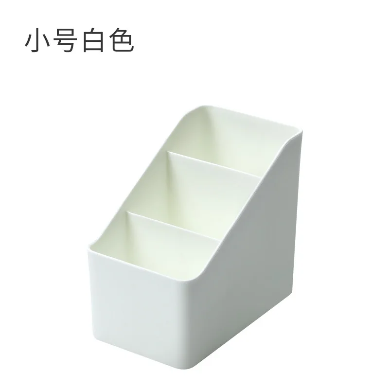 Minimalist Desktop Plastic Storage Box, Stationery and Cosmetics Sorting Box Household and Student Storage Box Divided Box
