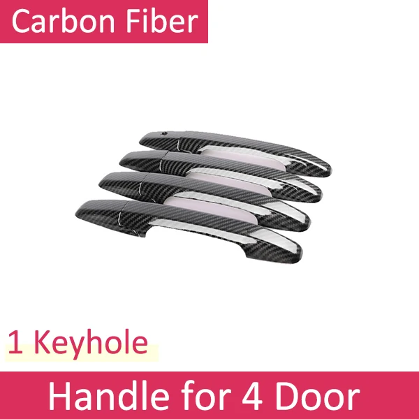 Cubiertas Manijas Puerta Fibra Carbono 8 Piezas Para Honda Civic 9th 2012-2015 - Estilo Y Protección