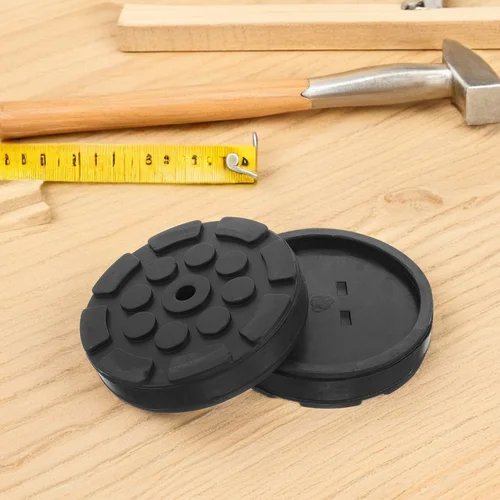 Imagen 2 del producto Almohadillas de goma para elevador automotriz, adaptador de elevación octogonal de alta resistencia, almohadillas de disco de gato de suelo prácticas, reparación de automóviles, 4 Uds.