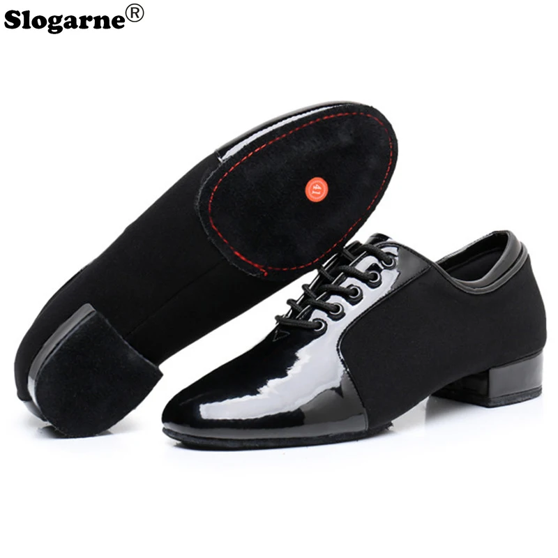 

Male Soft Modern Dance Shoes Men Low Heels Latin Shoes Oxford Jazz Waltz Social Ballroom Dance Shoes Man New Stage Show Footwear