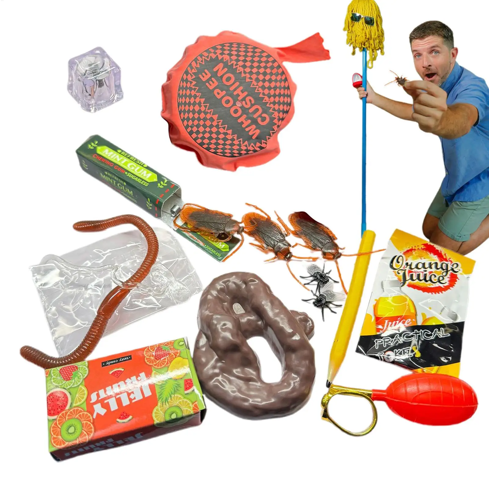 Joke Toy Kit Practical Joke Kit For April Fools Portable Cool Funny Stuff Fun Friends Parties Favors For Adding Laughter During
