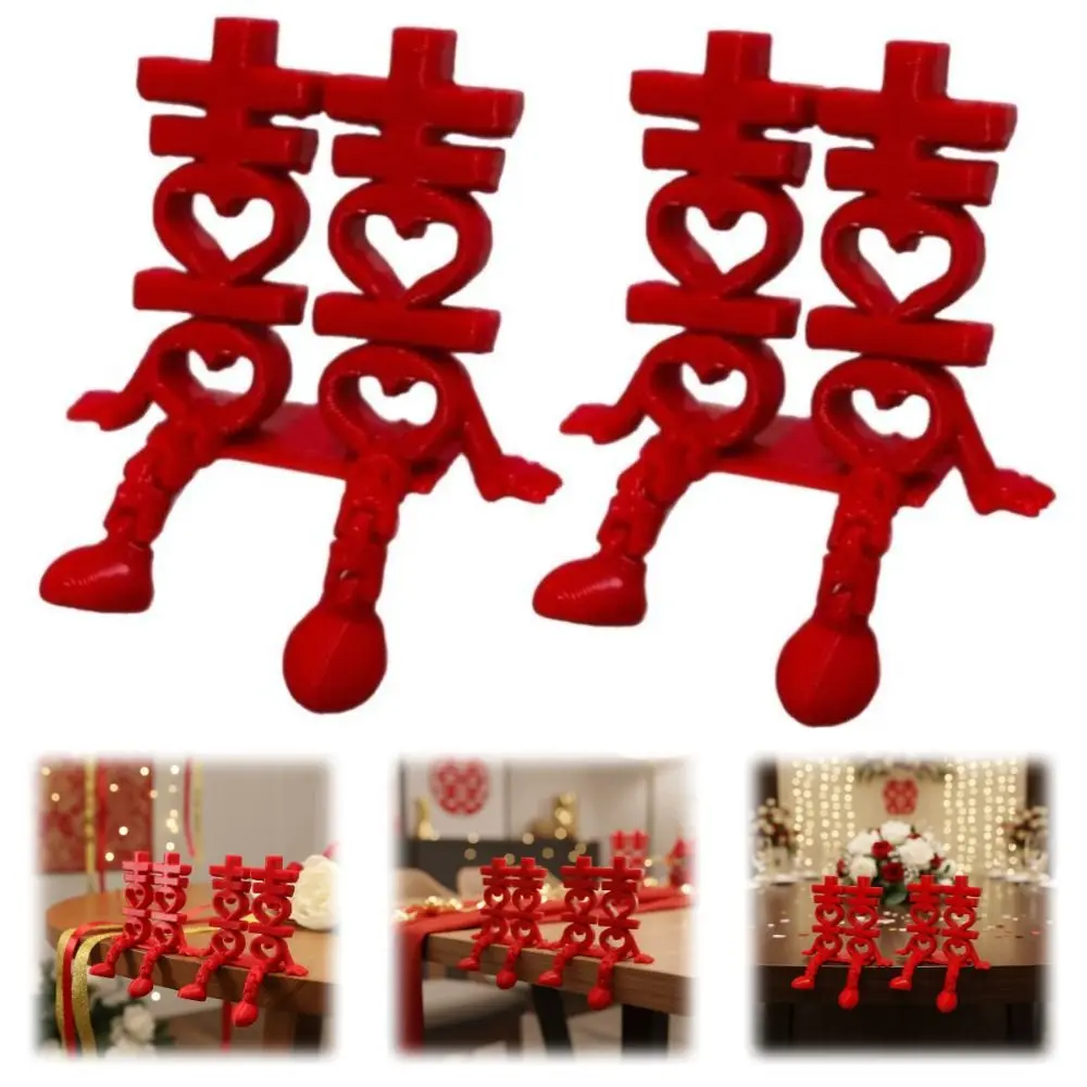 2Pcs Red 3D Xi Word… - image