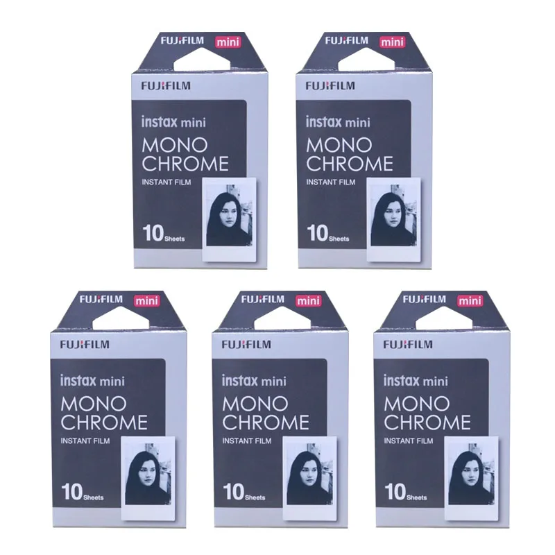 Fuji Fujifilm instax mini 12 11 9 8 25 40 evo link MonoChrome blackwhite ภาพยนตร์สําหรับ instax กล้อง mini 8 9 7s Photo กระดาษ