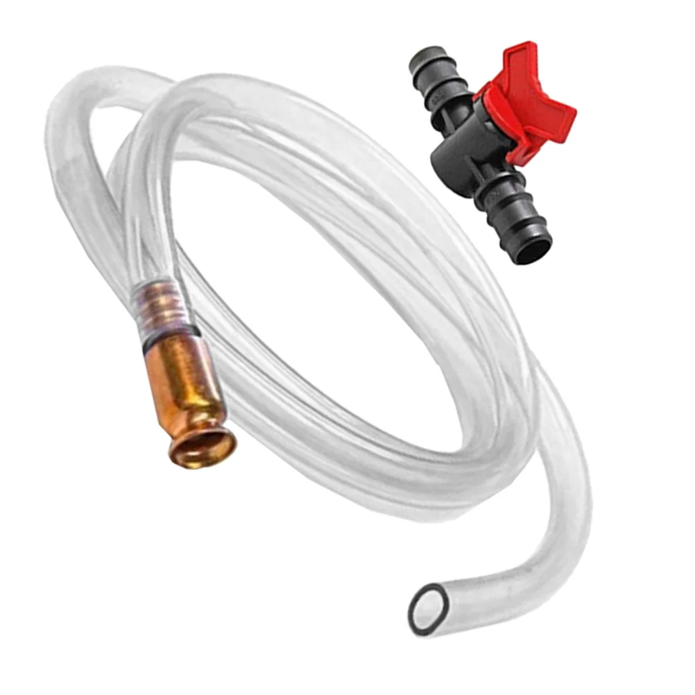 1/2 خرطوم سيفون نحاسي 2 متر لنقل المياه الزيتية مع مفتاح المشبك أجزاء محرك مضخة الوقود التلقائي