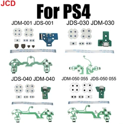 JDM/JDS 001 030 040 050 USB Charging Port USB Socket Board 12 /14 Pin Flex Ribbon Cable Conductive Pad For PS4 PRO Controller