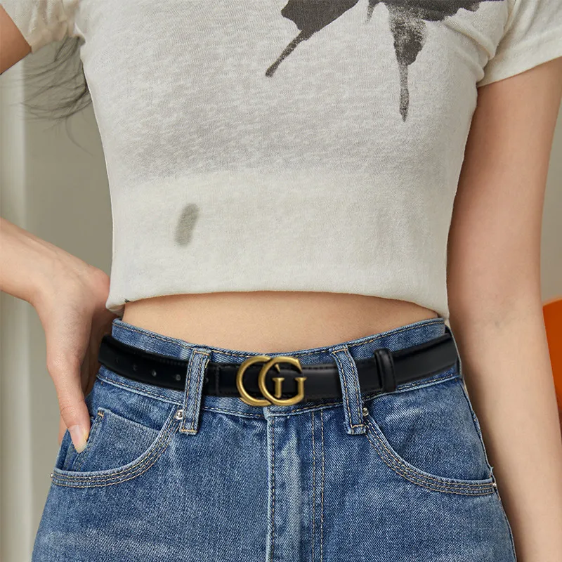 تخفيضات كبيرة على حزام نسائي حزام براندي راقي فستان جينز عالي الجودة مشبك عتيق على الوجهين حزام إكسسوارات جميلة