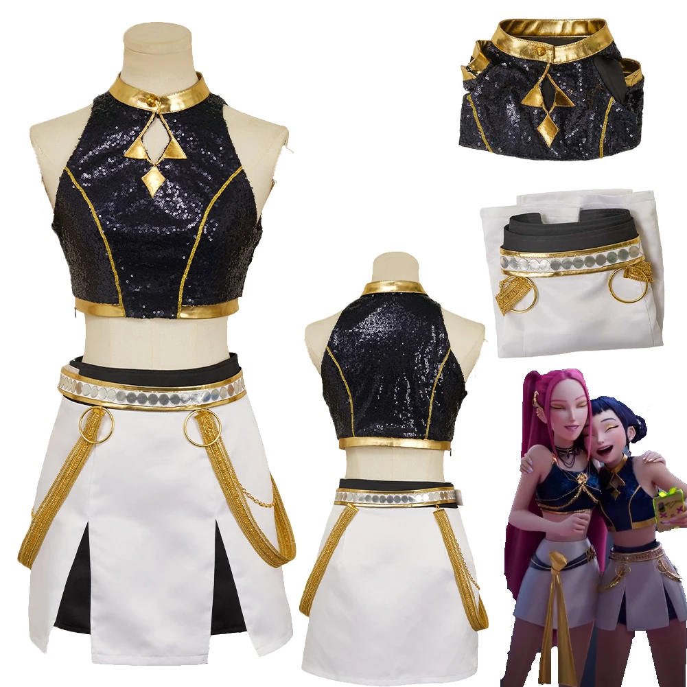 

2025 мультфильм «Охотник на демонов» KPop, косплей, костюм Зои, одежда, женские наряды, костюмы для Хэллоуина, маскировка, Хэллоуина, карнавал