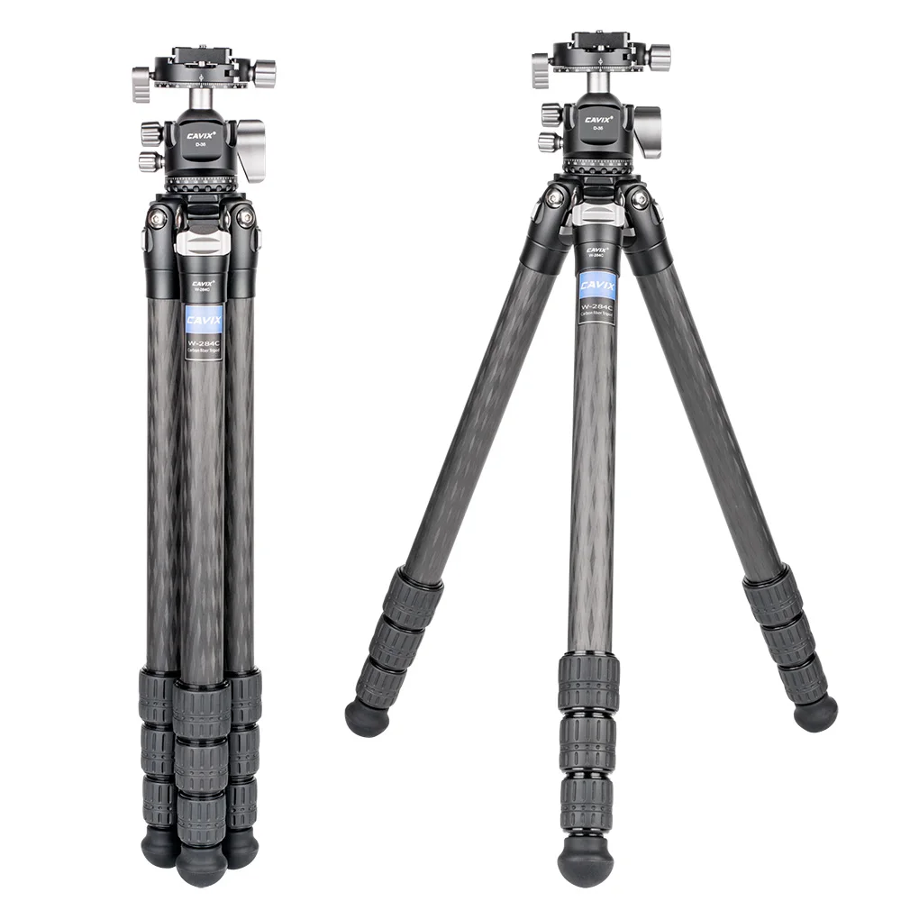 

Cavix Three Angles Adjustable Tripod Professional Video Camera Tripods Heavy Duty Carbon Fiber Tripod