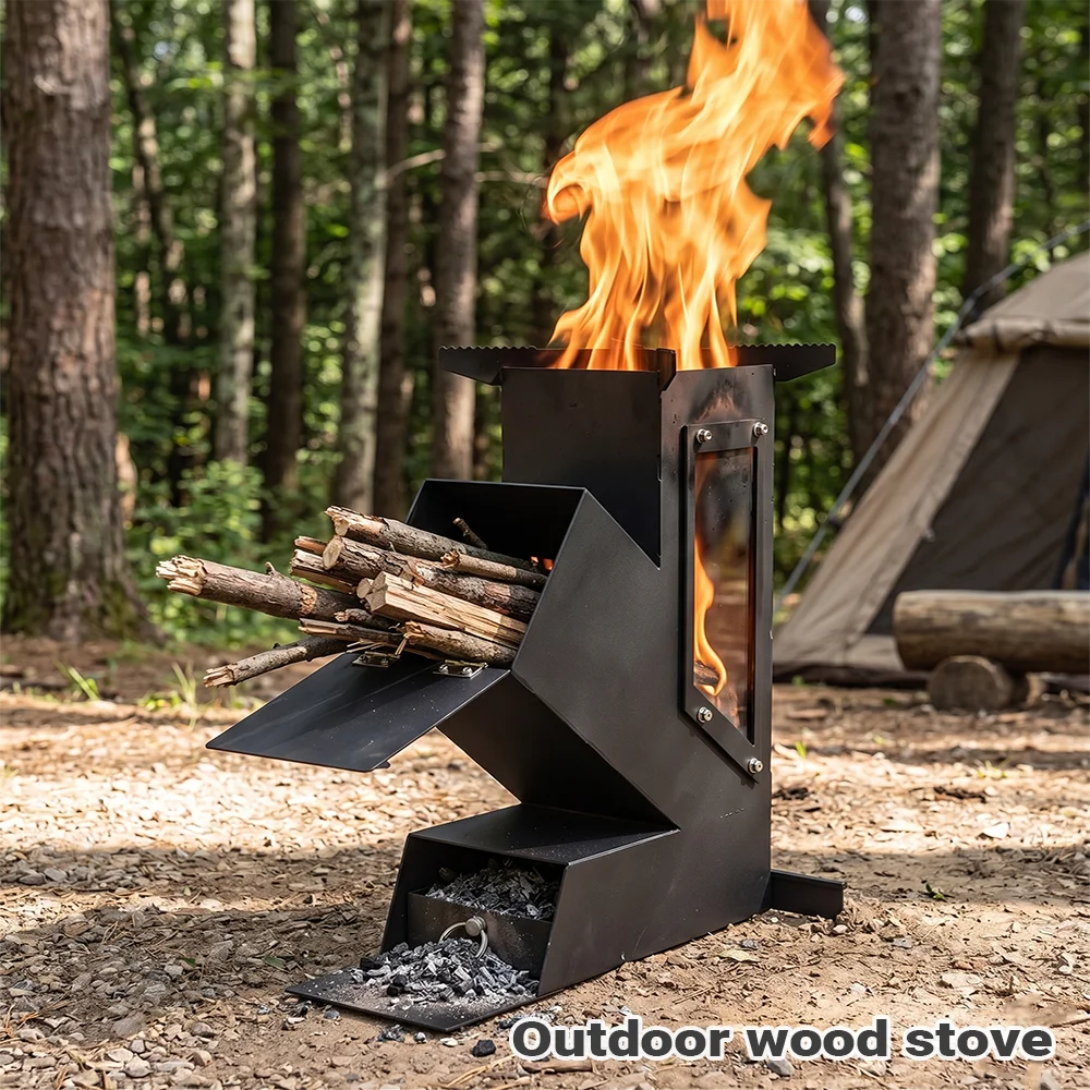 Pandatour Outdoor Portable Sta - đánh giá và giá Camping Cooking Wood Stove