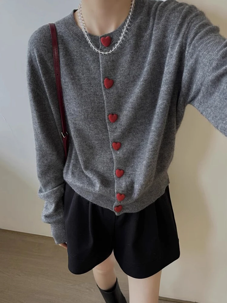 

Осенне-зимний вязаный открытый кардиган Camere Long Sve round Ne, удобный мягкий приятный для кожи свитер, пальто в Корейском стиле