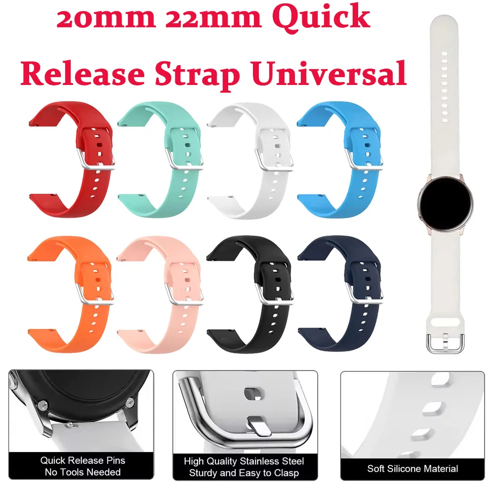 20mm 22mm Strap for Mibro Lite/Color/Air/X1,for Haylou RS4 LS12/Plus/LS02/RS3 LS04/RT LS05S/GST/RT2 LS10,IMILAB KW66/YAMAY SW022