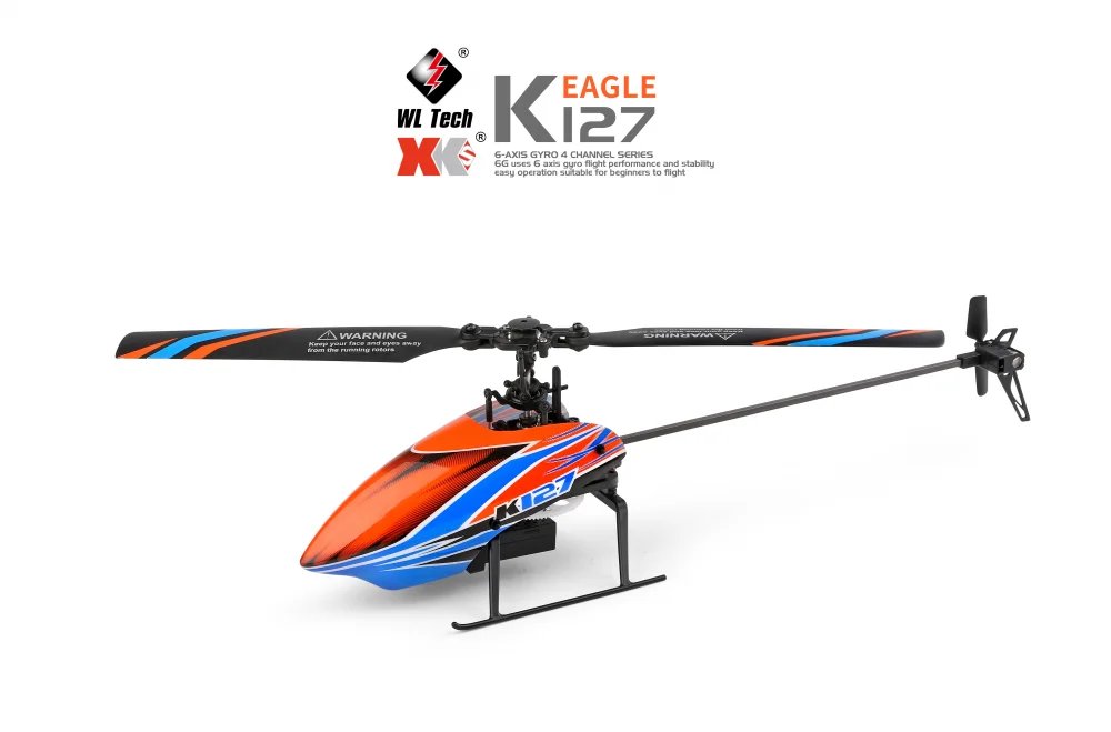 WLtoys K127 helikopter RC samolot mini dron 2.4G 4CH 6-Aixs z ciśnieniem powietrza stała wysokość RTF Model samolotu zabawki dla dzieci prezenty