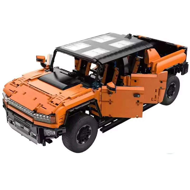 

93610 Truck Car EV mountain off-road vehicle model assembly static version car model boys building block car toy