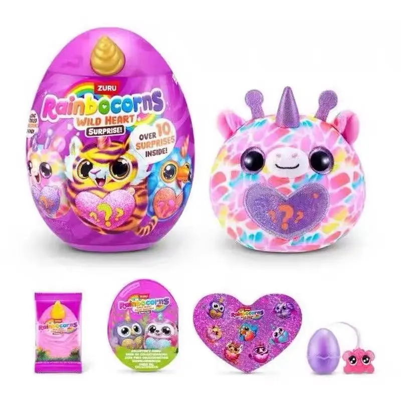 Zuru Genuine Rainbocorns Cartoon Unicorn Magic Egg Surprise Plush Blind Box Kawaii Doll Toy Kawaii Exquisite Surprise Gift
