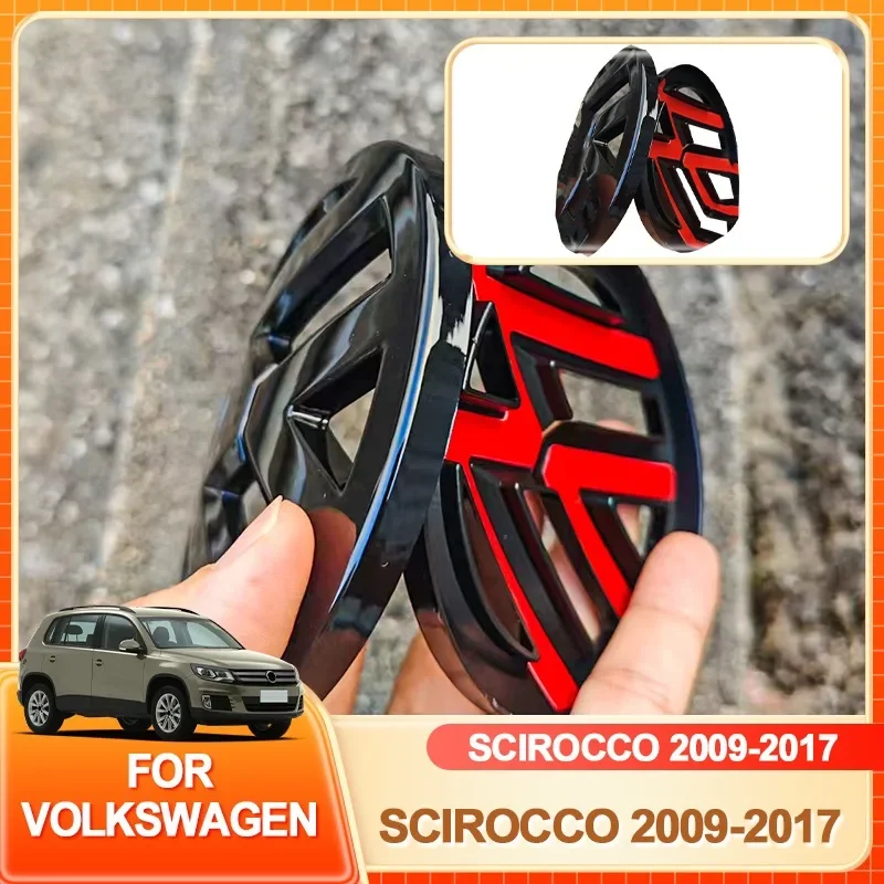

Эмблемы, колпаки втулки, 2 шт., передняя решетка автомобиля/задняя эмблема, крышки, наклейка с логотипом для scirocco 2009-2014 2015-2017