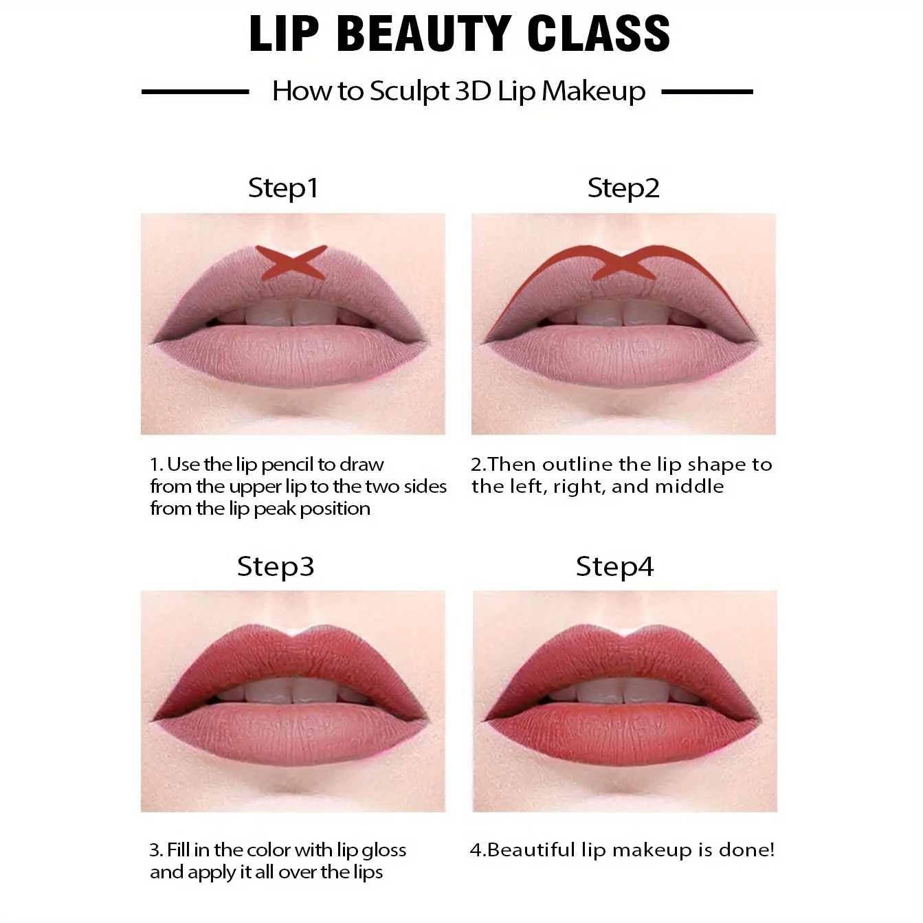 14-farbiger nackter, matter Lippenstiftstift, langlebiger, wasserfester Lippenstift, hochpigmentierter Lipliner, Lippen-Make-up-Werkzeug – Detail 2