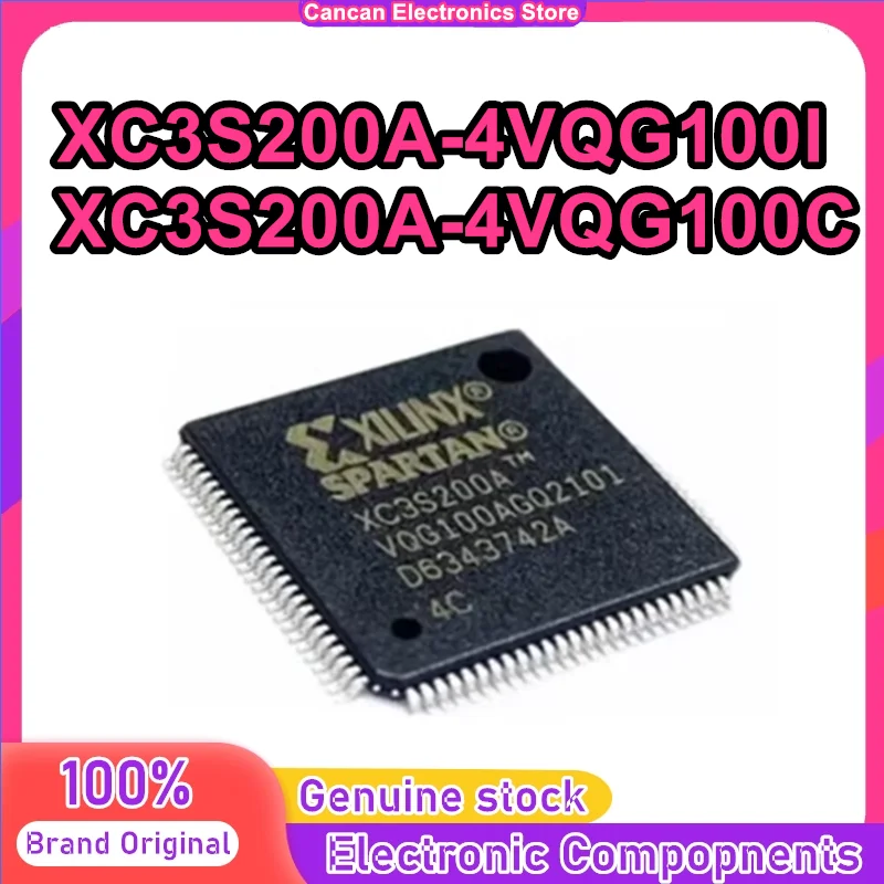 XC3S200A-4VQG100I X…