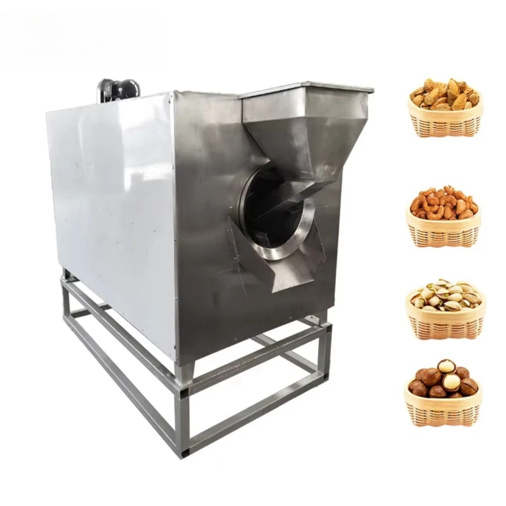 Commercial Automatic Nut Roasting Machine Electric Peanut Chestnut Roaster Multifunction Industrial Roasting Machine